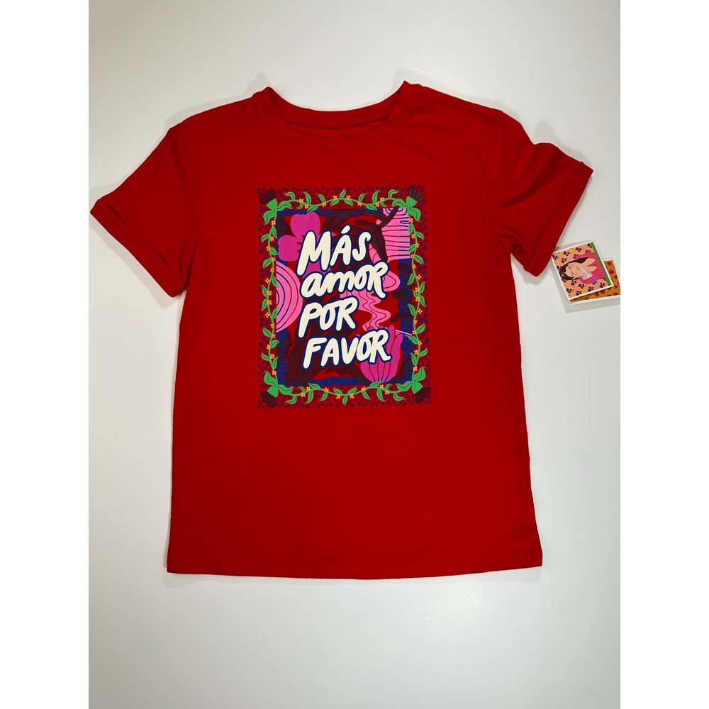 Girls - "Mas Amor Porfavor" Tee, Size XS